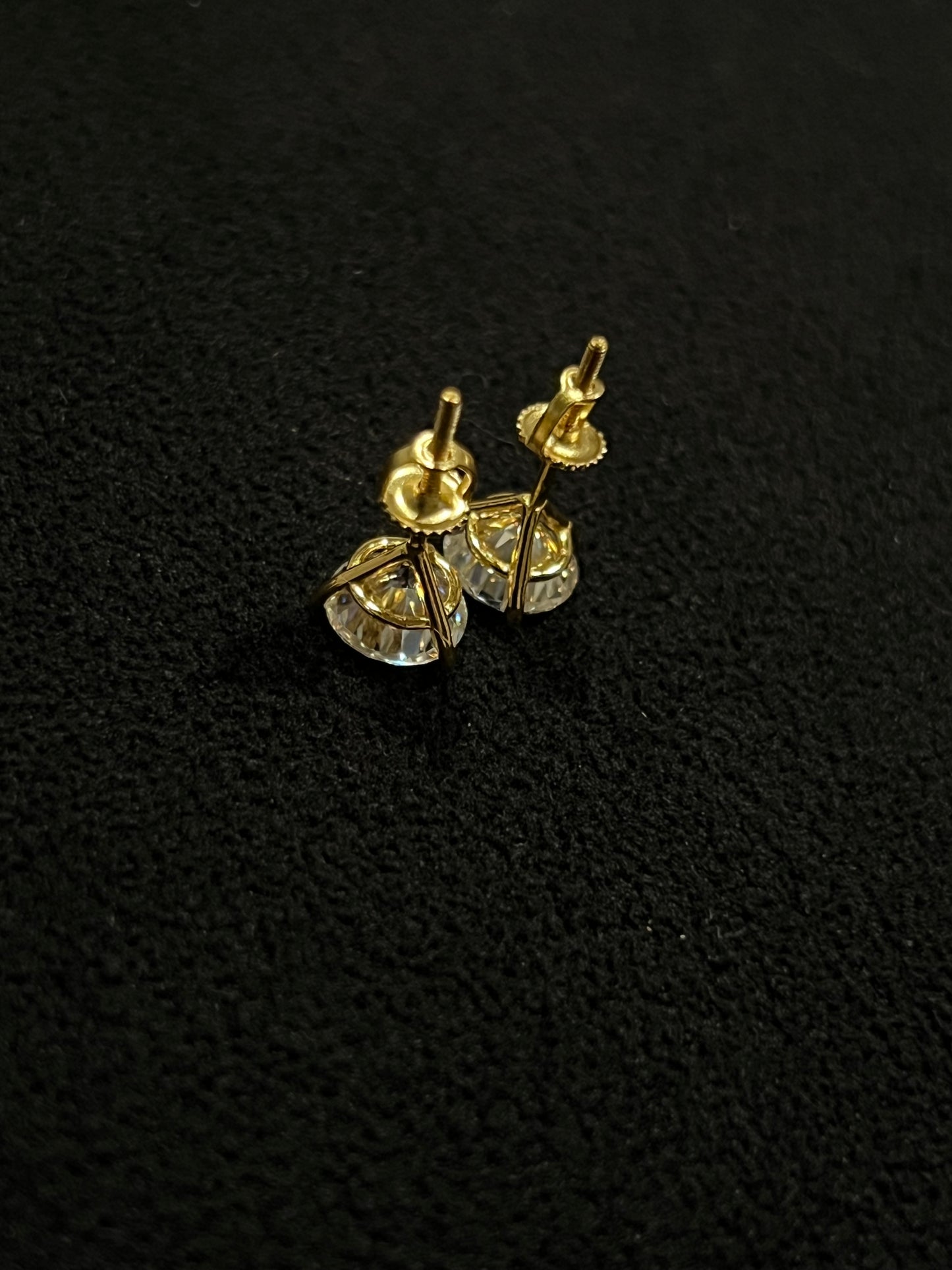 7mm Moissanite Stud Earrings 925 Silver