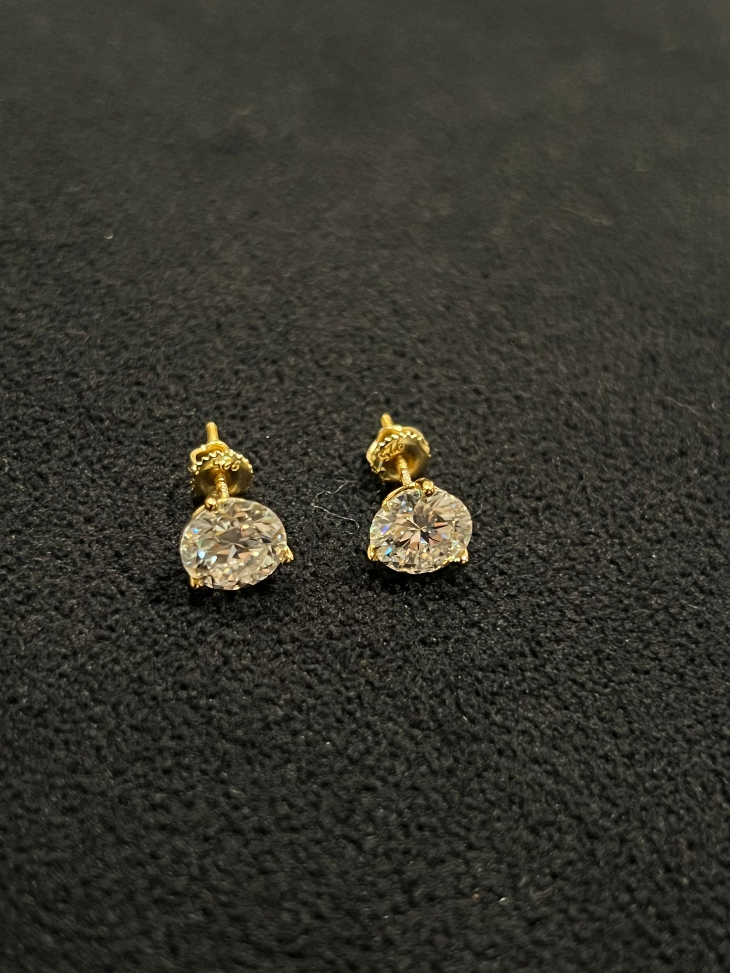 7mm Moissanite Stud Earrings 925 Silver